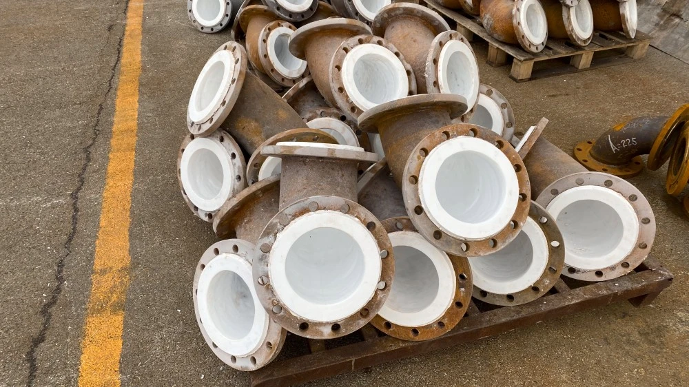Ptfe Lined Industrial Process Pipe Elbow