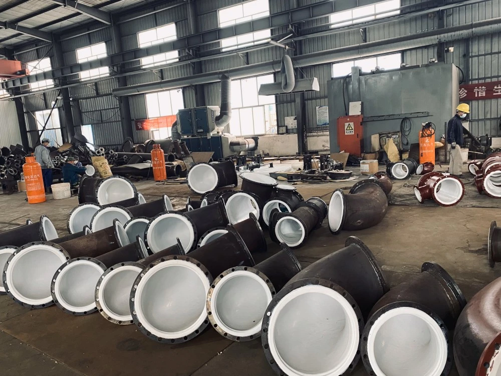 Ptfe Lined Industrial Process Pipe Elbow
